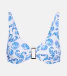 Бикини топ с принтом Bel Air Melissa Odabash, Blue Shell - фото