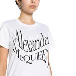 Футболка с принтом логотипа Alexander McQueen, белый - фото 6