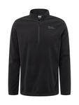 Свитер с капюшоном на молнии JACK WOLFSKIN Athletic Sweater TAUNUS, черный - фото
