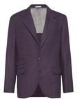 Однобортный блейзер Brunello Cucinelli, фиолетовый - фото