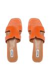 Кожаные шлепанцы «Лупа» Dune London, оранжевый - фото 4