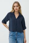 Блуза Jimmy Key Button-down blouse, Dark Blue - фото
