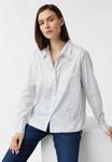 Блуза comma Button-down blouse, Weiß/White - фото 5