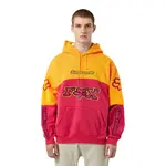 Футболка Fox Racing с капюшоном Supreme, желто-красная в стиле пэчворк - фото 6