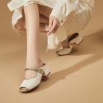 Закрытые тапочки для женщин DAPHNE, Apricot - фото 6