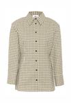 Блуза Karen by Simonsen Button-down blouse, Pebble Check/Beige - фото 3
