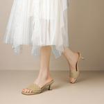 Шлепанцы женские Kekafu, бежевый - фото 14