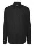 Рубашка с вышитым логотипом Billionaire, черный - фото