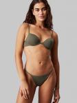 Топ бикини с эффектом пуш-ап Calvin Klein Swimwear Essentials, оливковый - фото 2