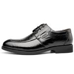 Мужские туфли Sonno черные на низком каблуке - фото