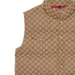 Жилет мужской Gucci x The North Face, коричневый - фото 4