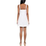 Мини-платье со шнуровкой сбоку PINKO, белый - фото 6