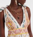 Морская магия платье миди с принтом Farm Rio, Maritime Magic Off-White - фото 4