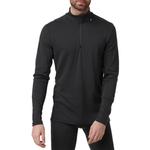 Базовый топ Helly Hansen Lifa Merino Midweight 1/2 Zip Base Layer, черный - фото