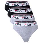 Стринги Fila 4 шт, черный - фото