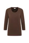 Топ Cecil Long sleeved top, Braun/Dark Brown - фото 5