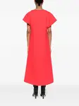Платье макси с рукавами кап Viktor & Rolf, красный - фото 4