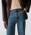 Прямые джинсы со средней посадкой Valentino, Medium Blue Denim - фото 5