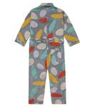 Хлопковый комбинезон с принтом Party Time Bobo Choses, серый - фото 4