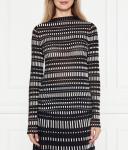 Лонгслив женский Marc Cain с принтом, черно-белый - фото