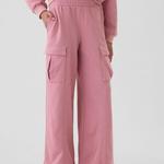 Широкие брюки-карго Gap, розовый - фото 2