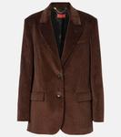 Хлопковый вельветовый блейзер Jules Altuzarra, цвет walnut - фото