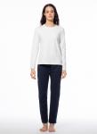 Sanetta Пижамная рубашка в белом цвете - фото 3