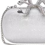 Self-portrait Клатч мини женский silver - фото 5