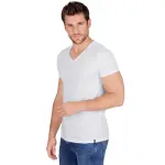 Футболка Trigema "TRIGEMA V-Shirt Slim Fit", белый - фото