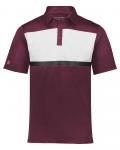 Поло Prism Bold Holloway, бордовый/белый - фото