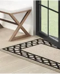 Ковровая дорожка Christine Trellis Border Tufted Runner Rug, 76 см x 305 см Jean Pierre New York, черный - фото 9