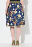 Юбка А-силуэта FLORAL Ulla Popken, темно-синий - фото 3