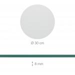 СТЕКЛЯННАЯ ТАРЕЛКА Relaxdays, прозрачный - фото 3