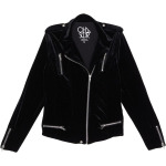 Куртка Chaser Stretch Velvet Moto Jacket, цвет True Black - фото 2