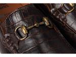 Лоферы Johnston & Murphy Cort 2.0 Bit, цвет Dark Brown Croc Embossed Full Grain - фото 6