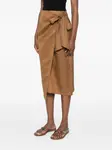 Юбка миди Tequila MAX MARA, коричневый - фото 3