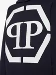 Худи с логотипом Hexagon Philipp Plein, синий - фото 3