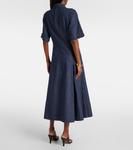 Платье-рубашка из денима Vince, Deep Indigo - фото 3