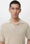 Поло Mango Polo shirt, Beige - фото 4