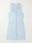 Льняное мини-платье Jaques Faithfull, голубой - фото