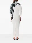 Платье с принтом Alberta Ferretti, белый - фото 3