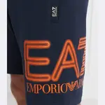 Шорты стандартного кроя Ea7, синий - фото 4