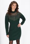 Faina Вязаное платье в зеленом цвете - фото 3