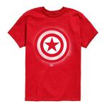 Футболка с принтом Captain America для мальчиков 8-20 Marvel, Red - фото
