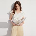 ELLE Рубашка Women's Ecru Lapel Moderate - фото 2