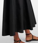 Хлопковое платье миди Vince, черный - фото 5