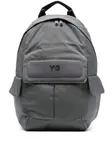 Рюкзак с логотипом и карманом Y-3, серый - фото