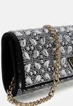 Клатч Guess ELSIE RHINESTONES , Schwarz/Black - фото 4