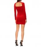 Бархатное мини-платье Vetements, красный - фото 3