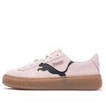 Кроссовки suede platform shoes 'pink black gum' Puma, розовый - фото